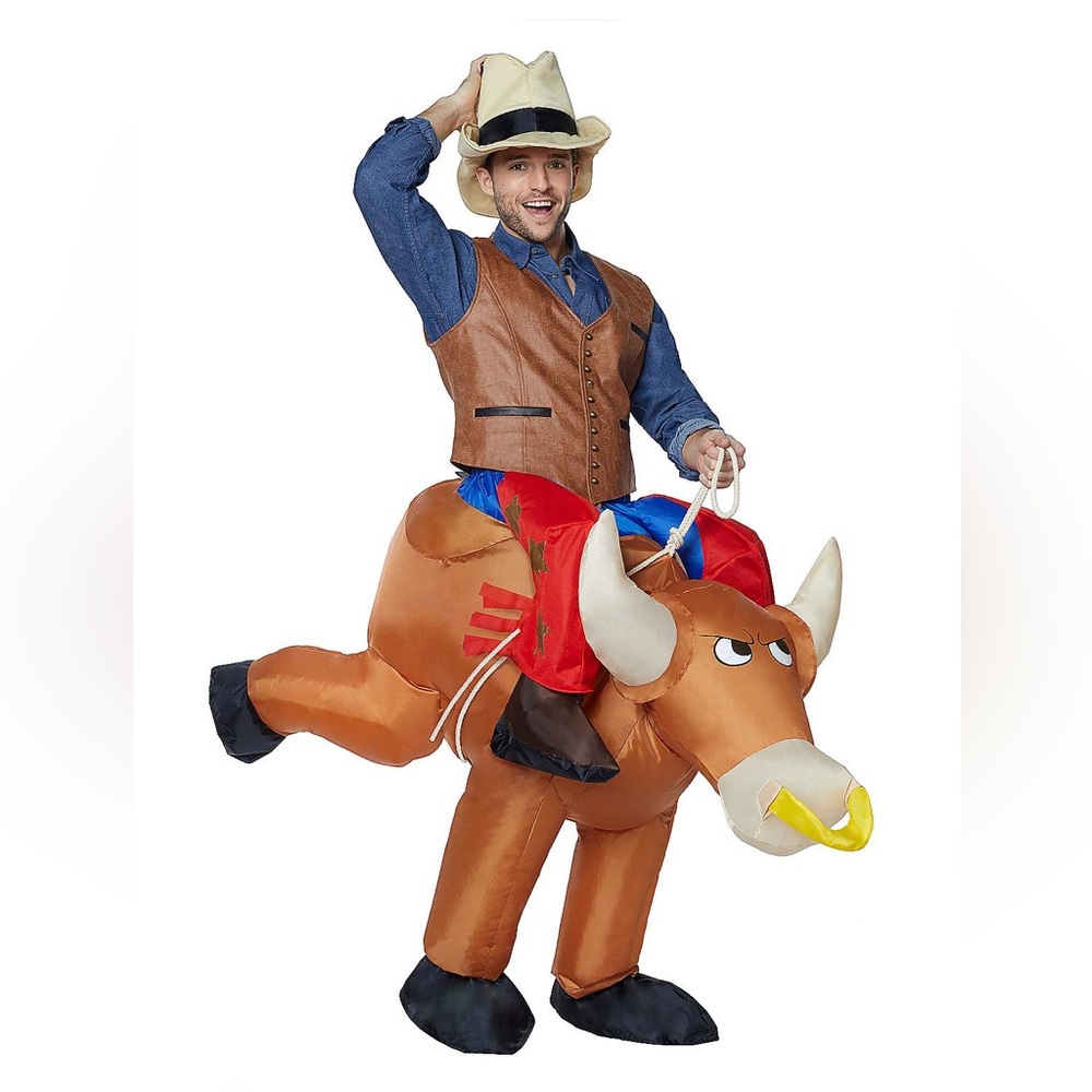 Inflatable Bull Rider o/s adult costume